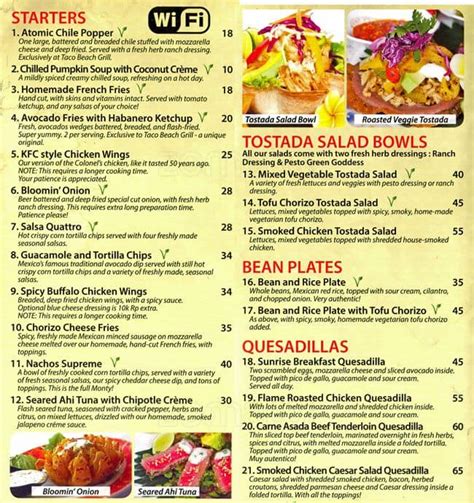 5 of 5 on Tripadvisor and ranked 96 of 589 restaurants in Seminyak. . Taco beach grill menu
